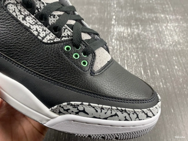 Rep TBK 3 Glow Jordan CT8532-031 Green Air 0725